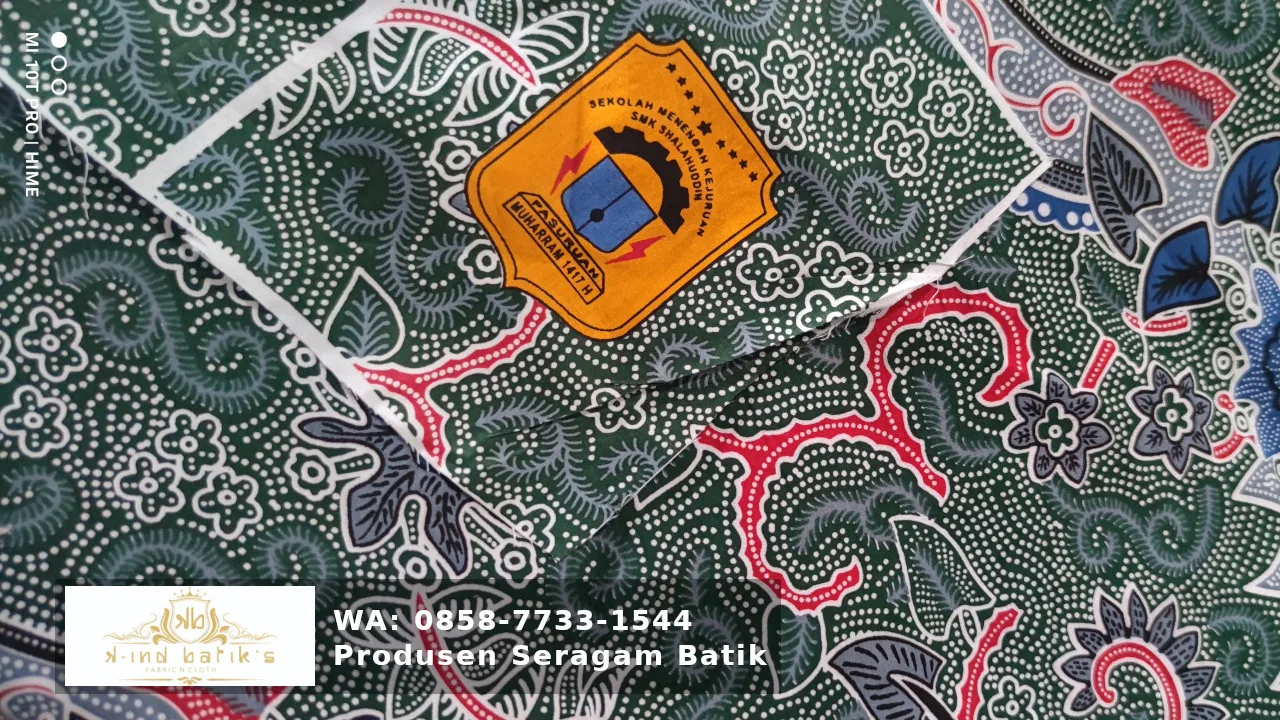 Produsen Seragam Batik Sekolah SD, SMP, SMA, SMK, MI, MAN, sekolah internasionl.