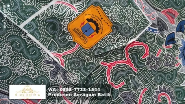 Produsen Seragam Batik Sekolah SD, SMP, SMA, SMK, MI, MAN, pesantren.